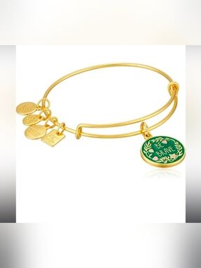 Alex and Ani Be Brave bangle in gold